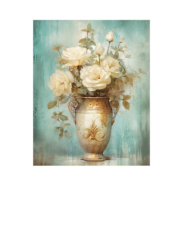 16x20 Gilded Still Life Wall Art Canvas Print