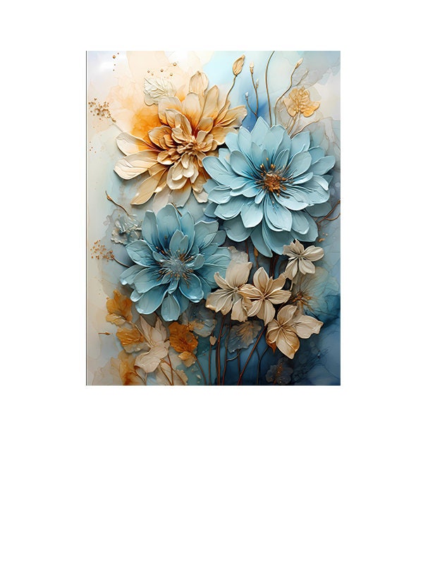 16x20 Carter Floral Wall Art Canvas Print