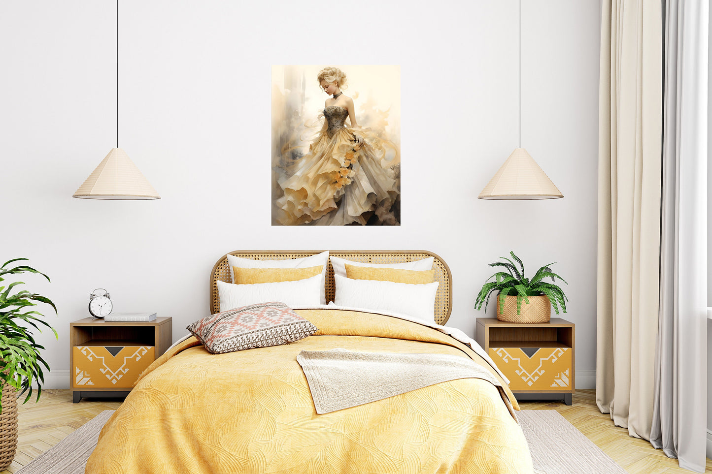 16x20 Beauty in Ivory Wall Art Canvas Print