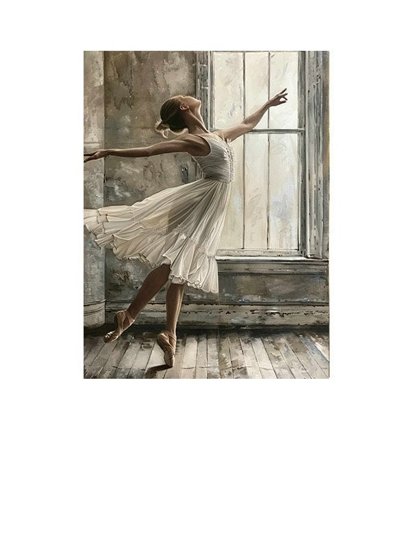 16x20 Ballet Pose Wall Art Canvas Print