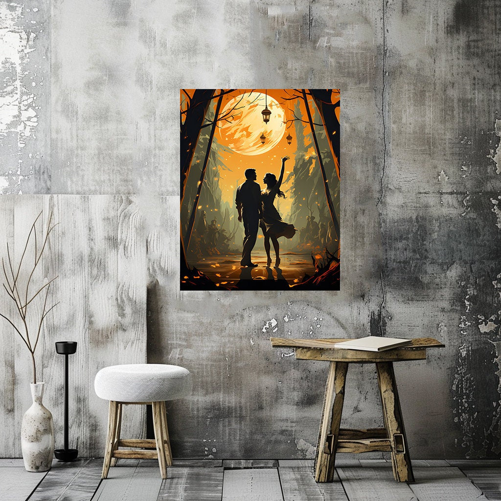 16x20 Dancing Under the Moon Wall Art Canvas Print