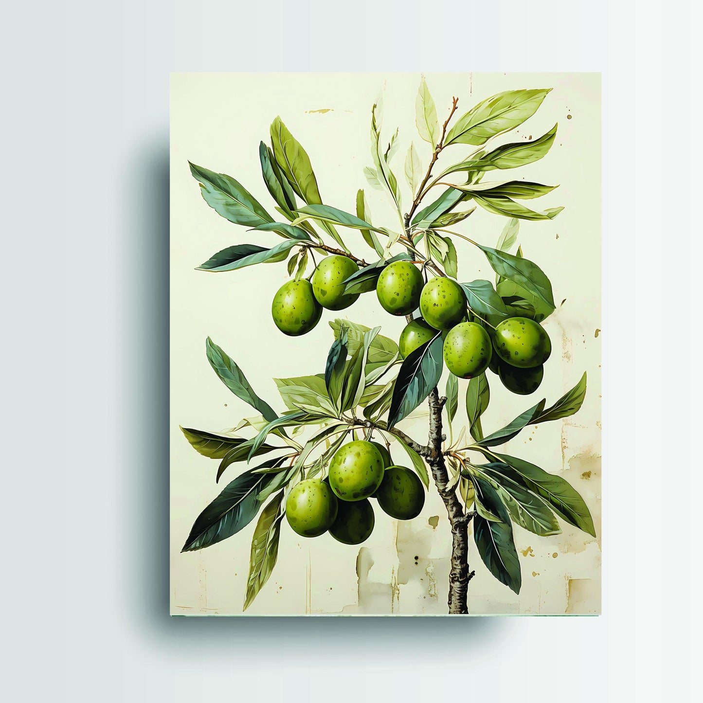 New Release, 11x14 Olive Branch Wall Art Canvas Print