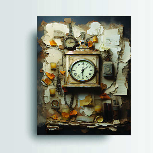 New Release, 11x14 Pieces of Time Wall Art Canvas Print