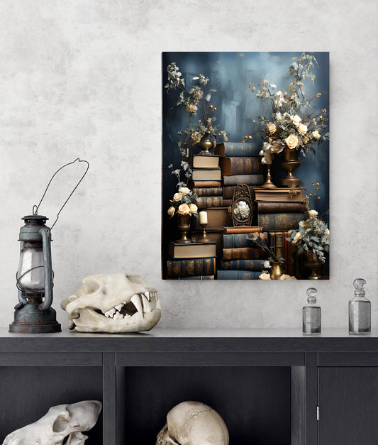 16x20 Old Books Wall Art Canvas Print