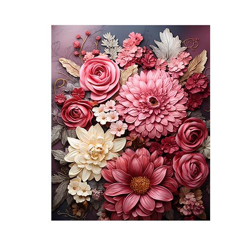 11x14 Raspberry Bouquet Wall Art Canvas Print