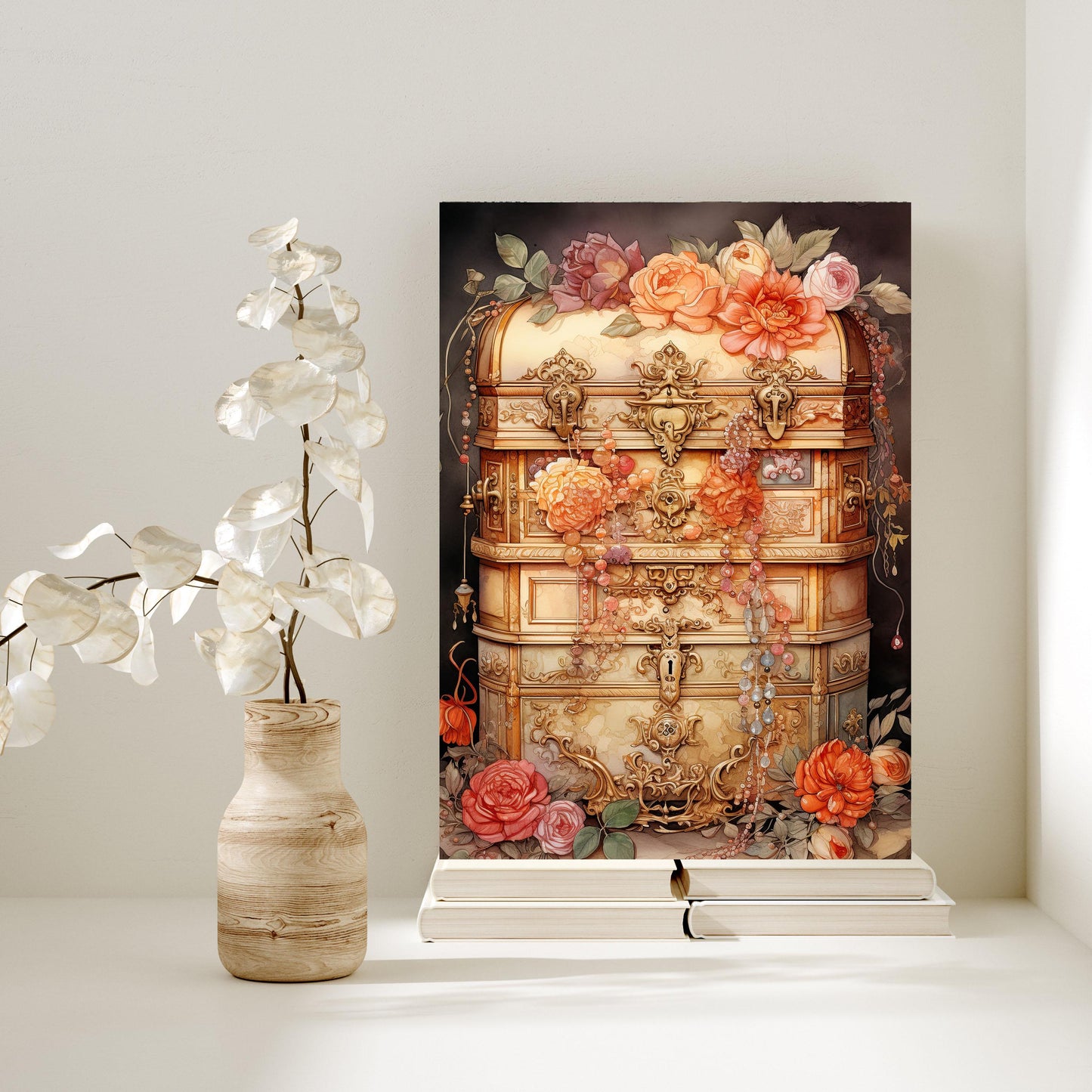 11x14 Treasure Chest Wall Art Canvas Print