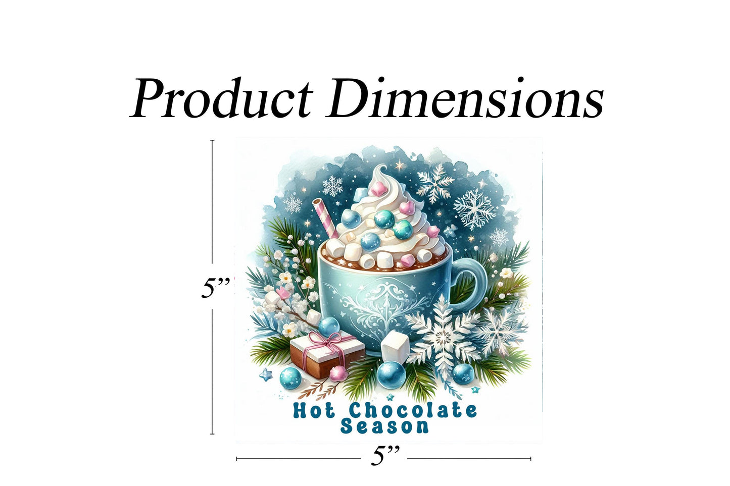 New Release, Hot Chocolate Season Christmas Ornament, Tier Tray Decor, Wreath Sign, Mini Sign, Door Hanger