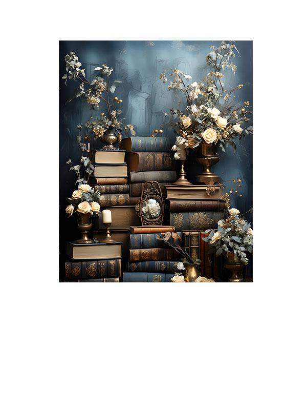 16x20 Old Books Wall Art Canvas Print