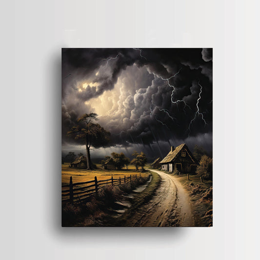 11x14 Storm in the Clouds Wall Art Canvas Print