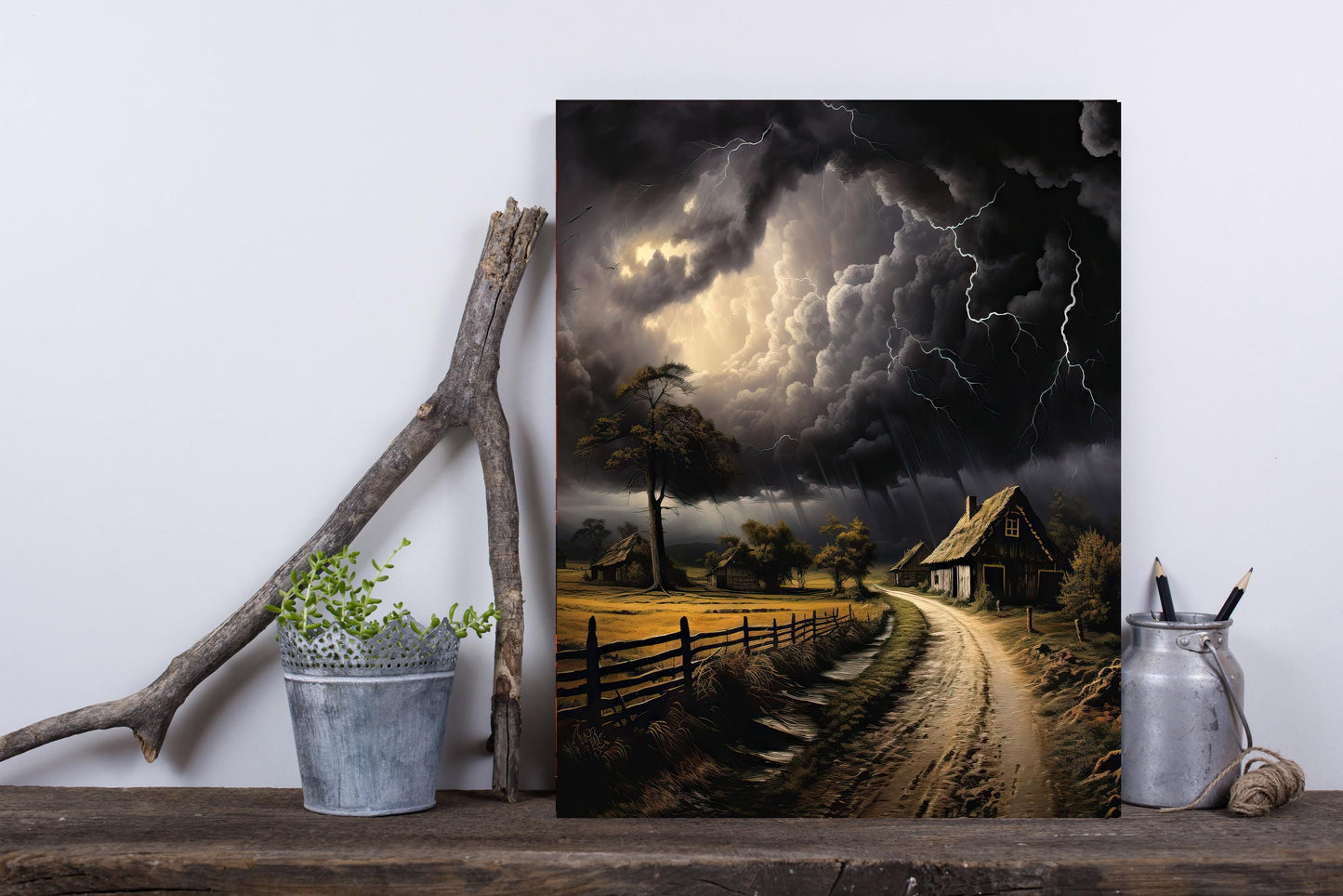 11x14 Storm in the Clouds Wall Art Canvas Print