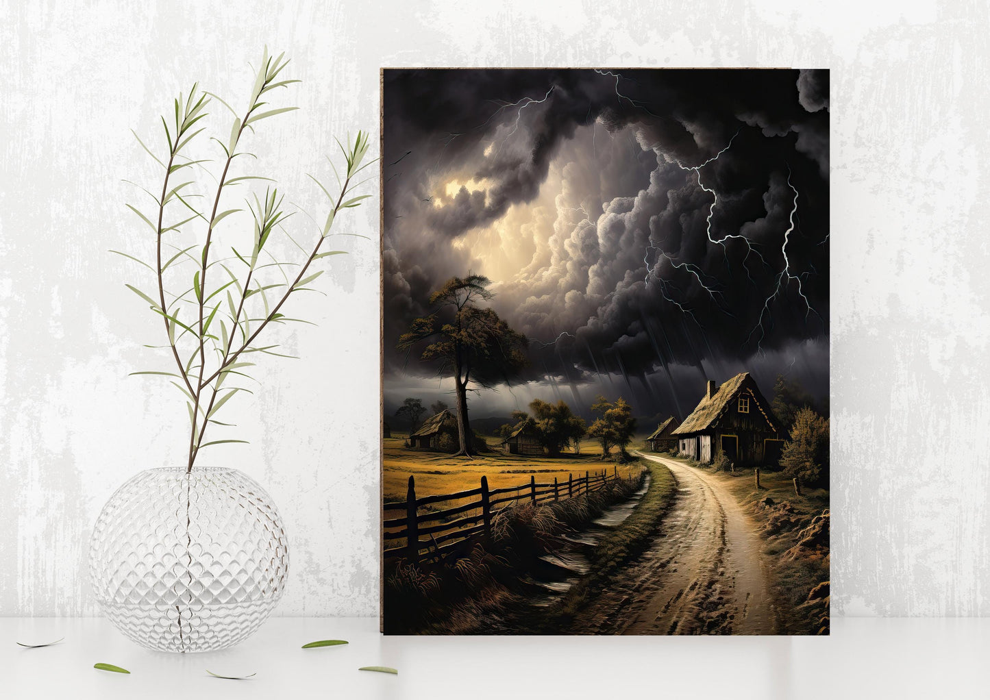 11x14 Storm in the Clouds Wall Art Canvas Print