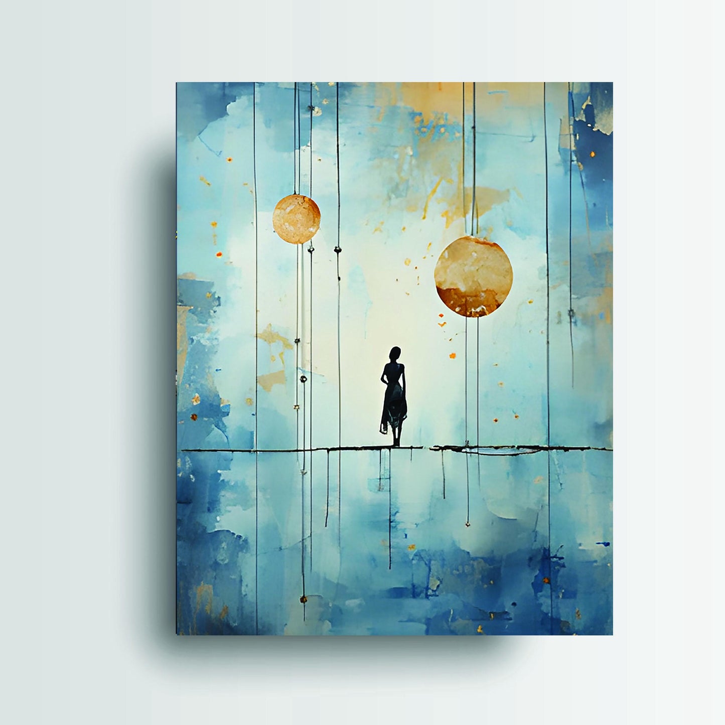 11x14 Tightrope Wall Art Canvas Print