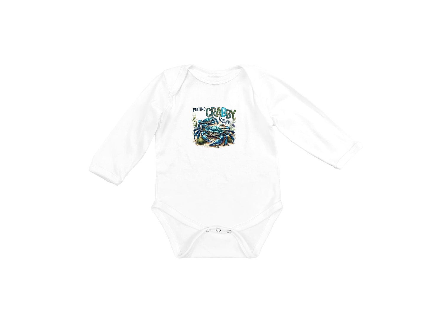 Baby Bodysuit, Feeling Crabby Today One Piece Baby Suit, Baby Gift, Long / Short Sleeve, 0-18 Months size