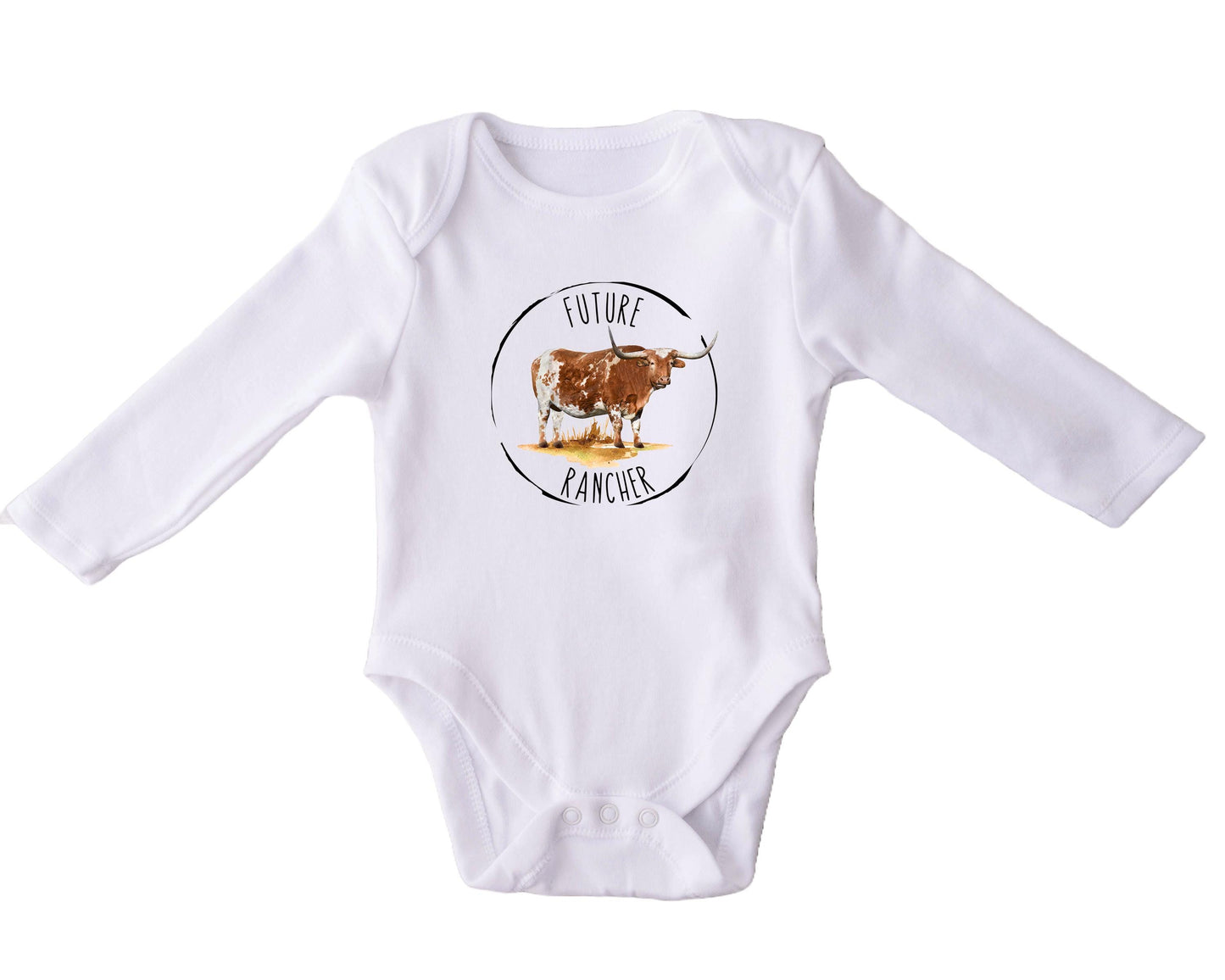 Baby Bodysuit, Future Rancher One Piece Baby Suit, Baby Gift, Long / Short Sleeve, 0-18 Months size