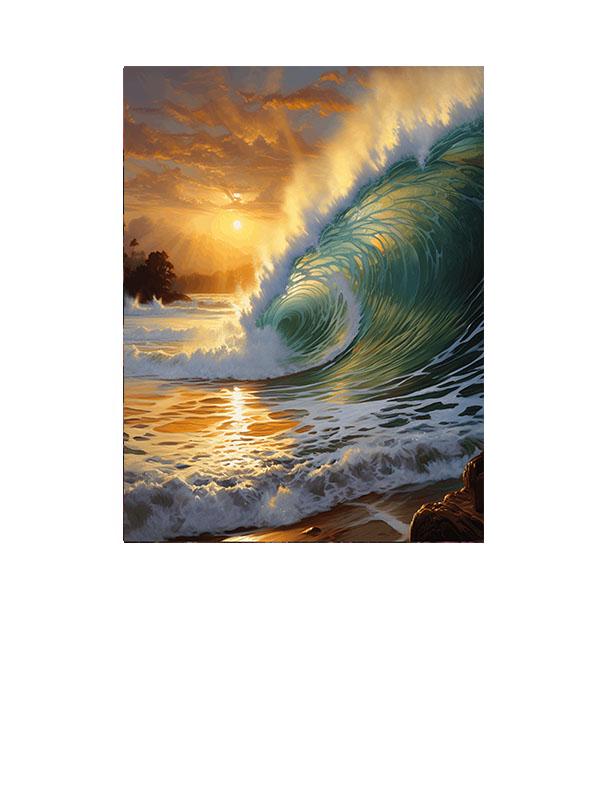 11x14 Surf Beach Coastal Wall Art Canvas Print