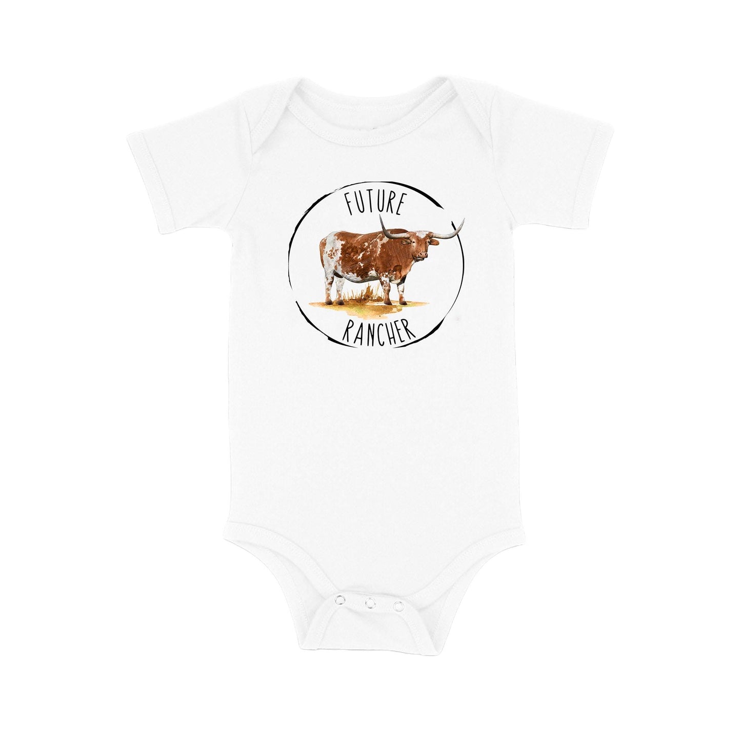 Baby Bodysuit, Future Rancher One Piece Baby Suit, Baby Gift, Long / Short Sleeve, 0-18 Months size