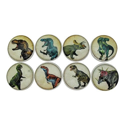 Set of 8 Dinosaur Cabinet Knobs