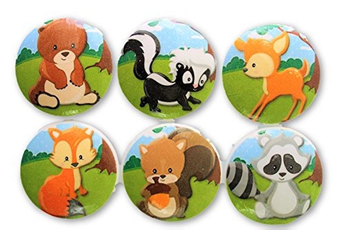 Set of 6 Woodland Animals Cabinet Knobs