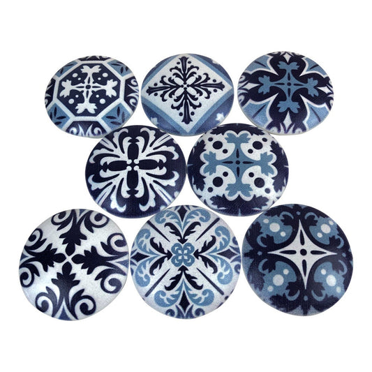 Set of 8 Aspen Medallion Cabinet Knobs