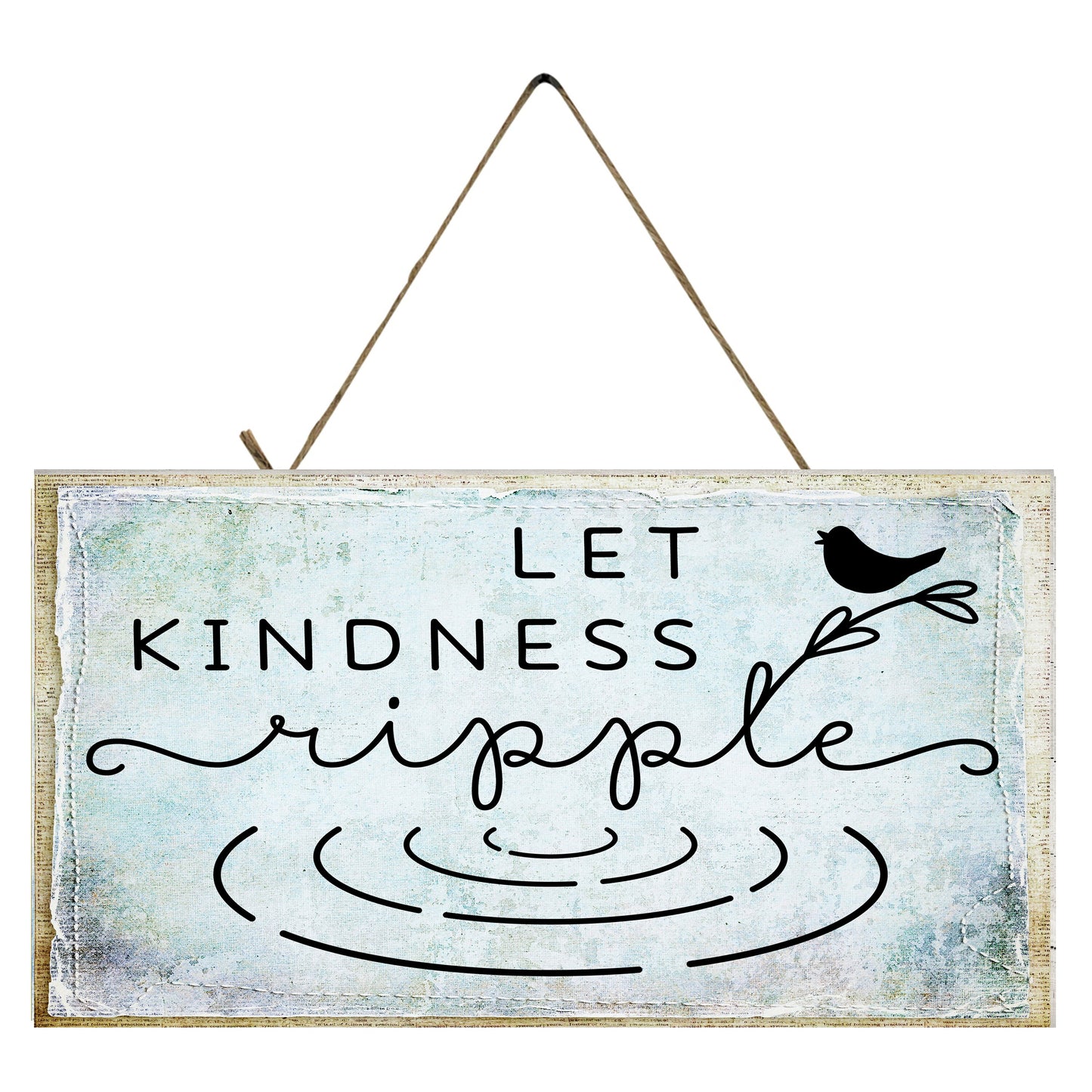Let Kindness Ripple Printed Handmade Wood Sign