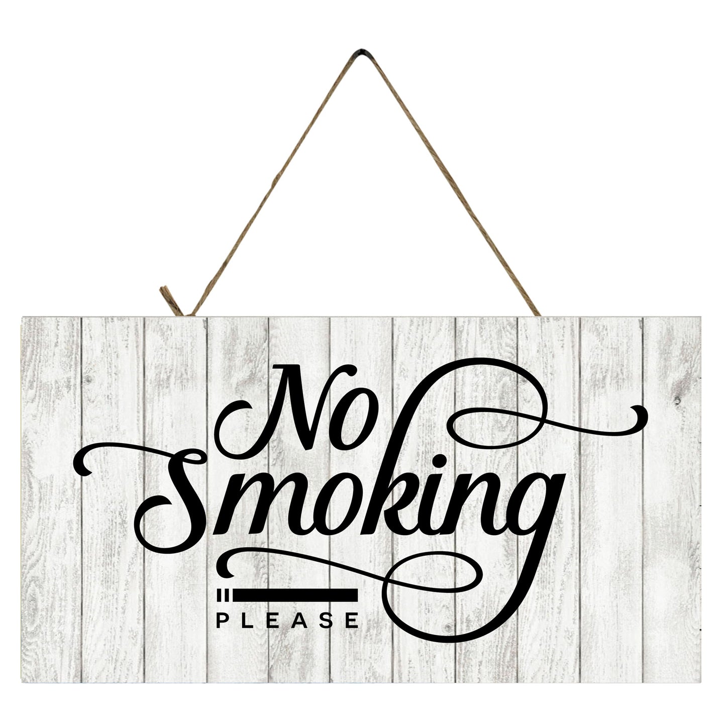 No Smoking Please Printed Handmade Wood Sign