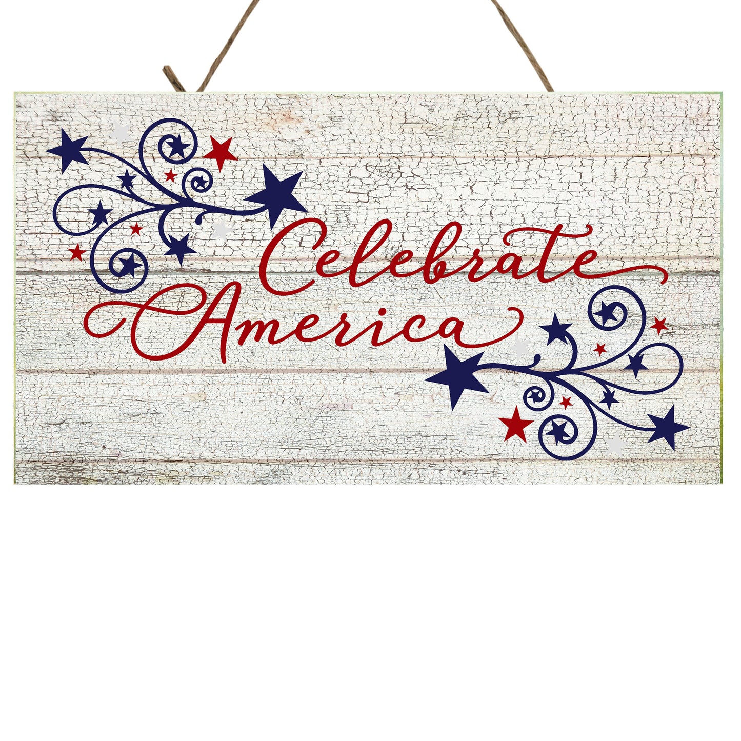 Celebrate American  Printed Handmade Wood Sign