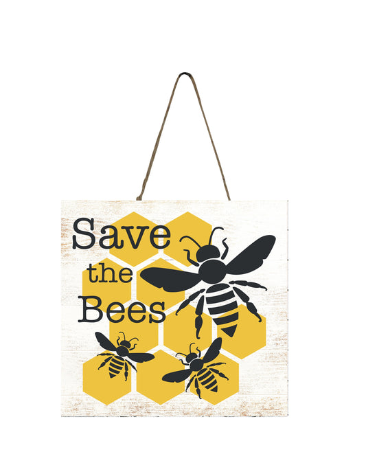 Save the Bees  Wood  Mini Sign