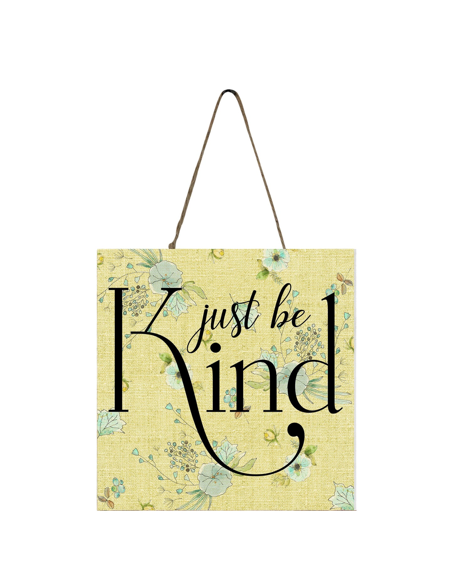 Just Be Kind Printed Wood Mini Sign