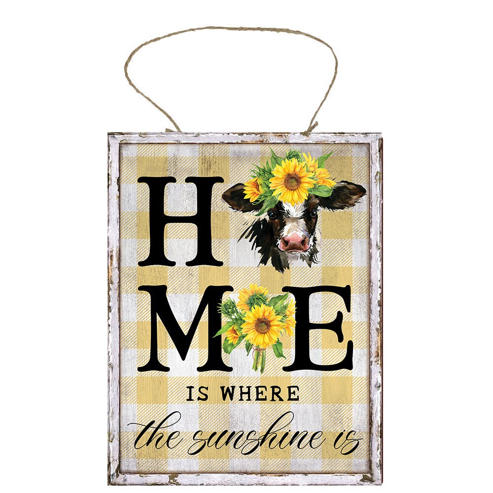 Home is Where the Sunshine Is Printed Handmade Wood Sign