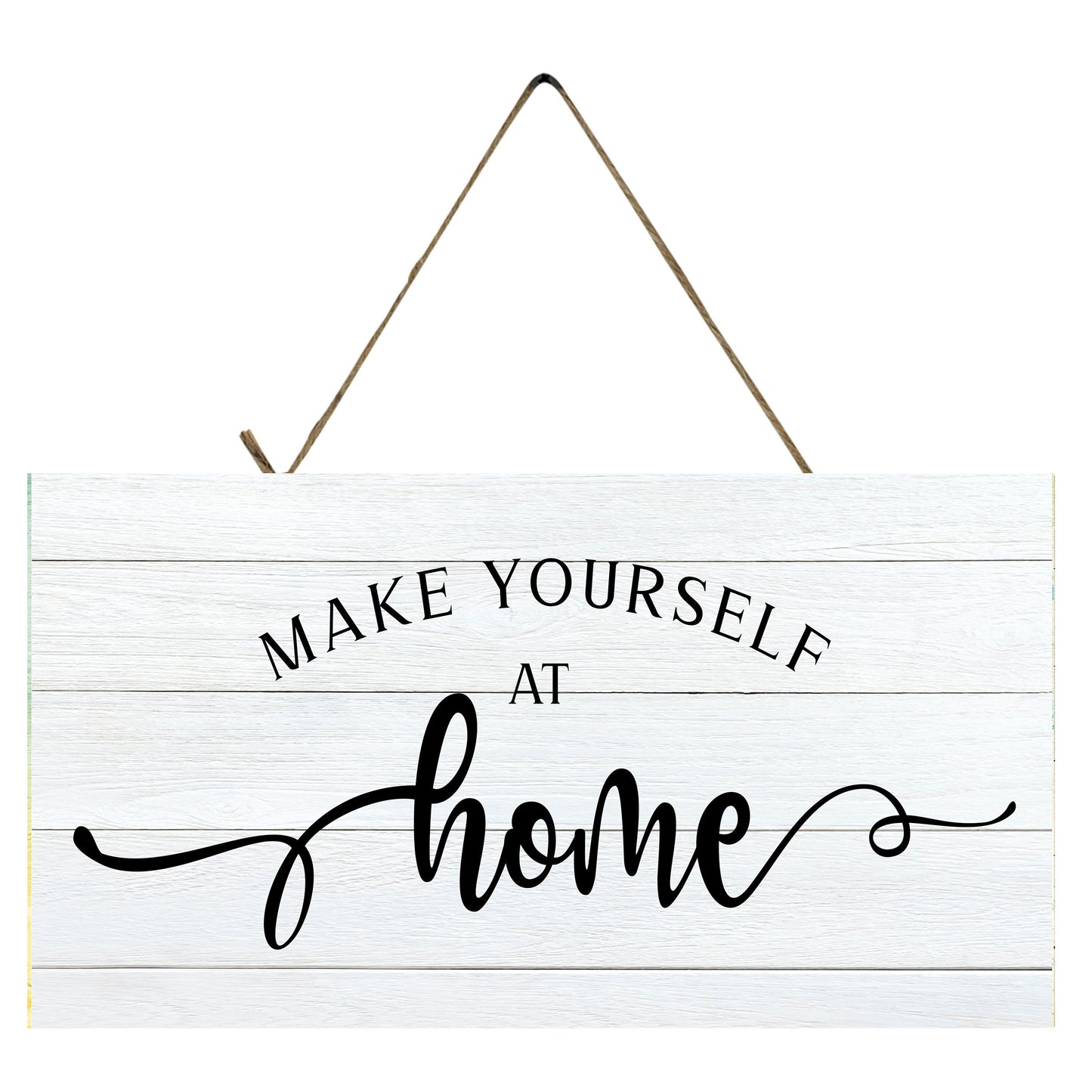 Make Yourself at Home Printed Handmade Wood Sign