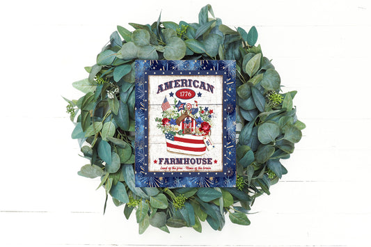 American Farmhouse Printed Handmade Wood Sign