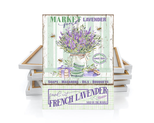16x20 French Market Lavender Wall Art Canvas Print