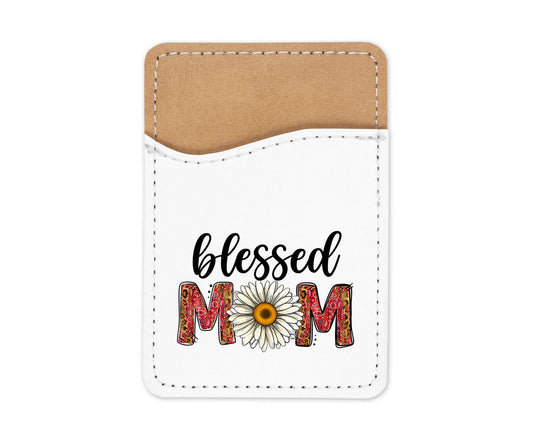 Blessed Mom Daisy Phone Wallet Credit Card Holder