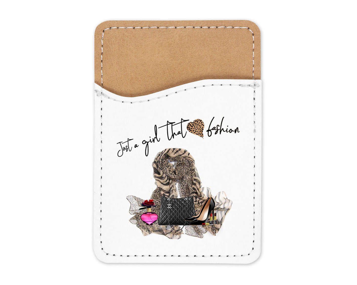 Just a Girl that Hearts Fashion Phone Wallet Credit Card Holder