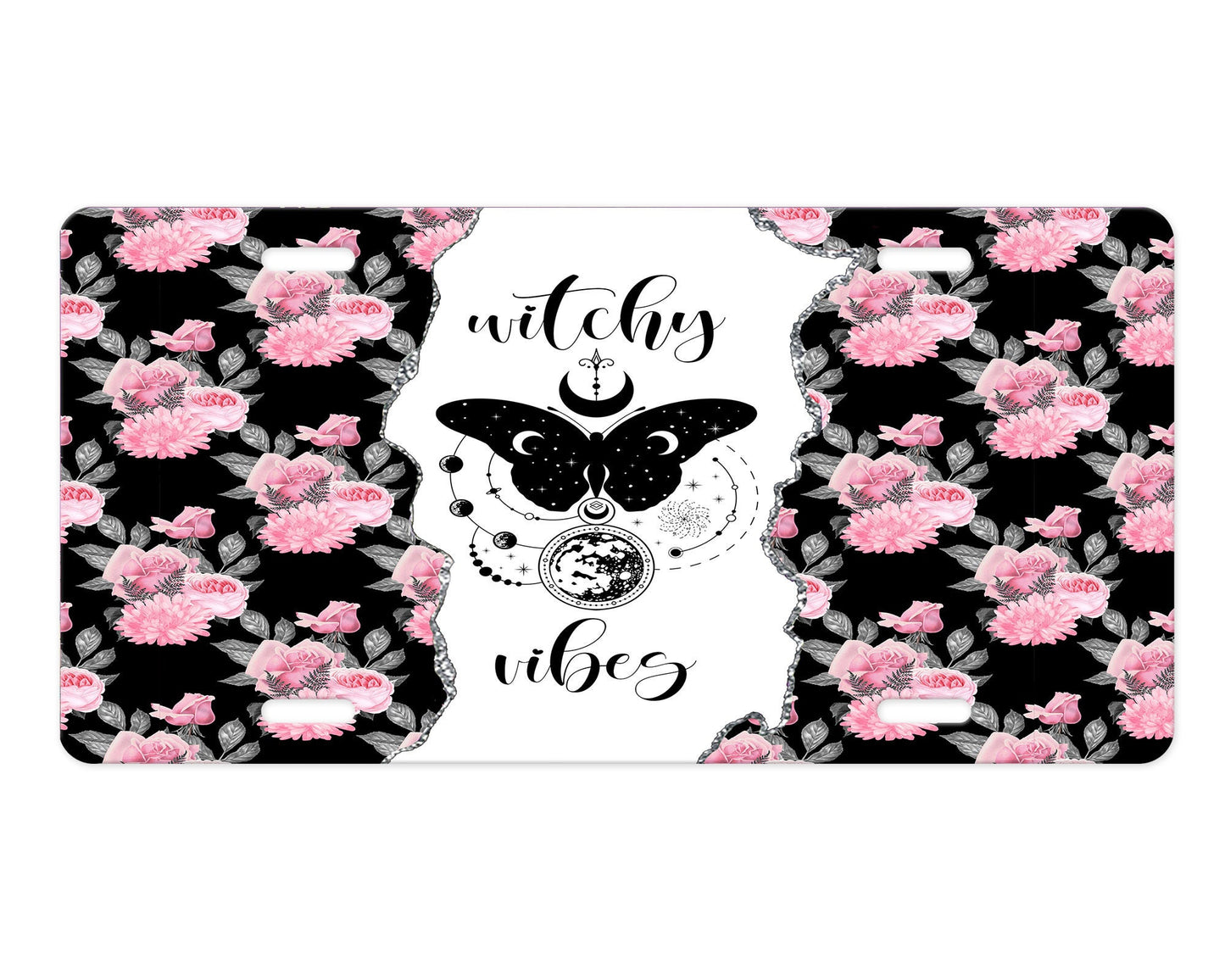 Witchy Vibes Aluminum Front License Plate