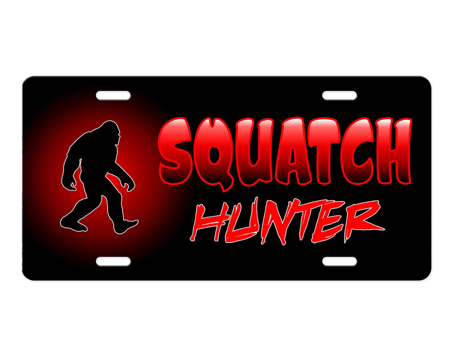 Squatch Hunter Aluminum Front License Plate
