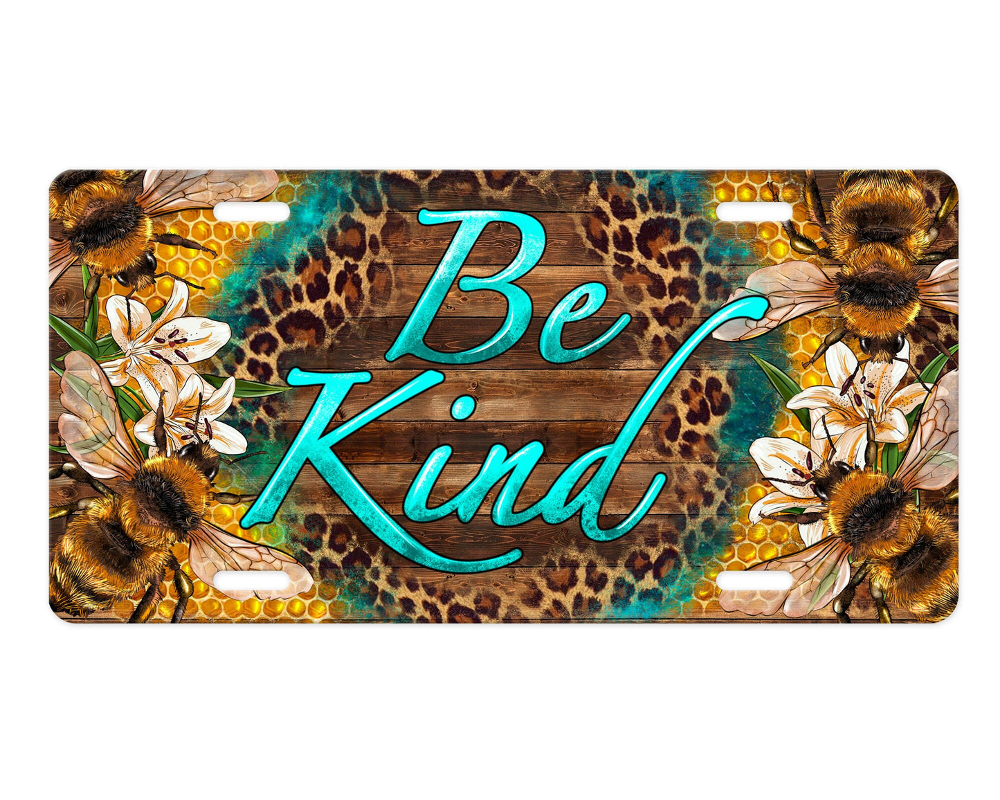 Be Kind Aluminum Front License Plate