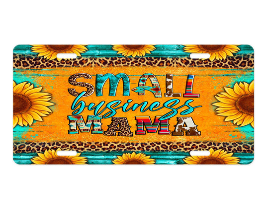 Small Business Mama Aluminum Front License Plate