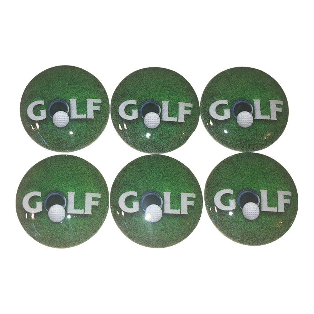 Set of 6 Putting Green Golf Cabinet Knobs
