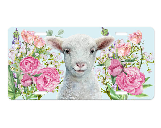 Spring Lamb Aluminum Front License Plate