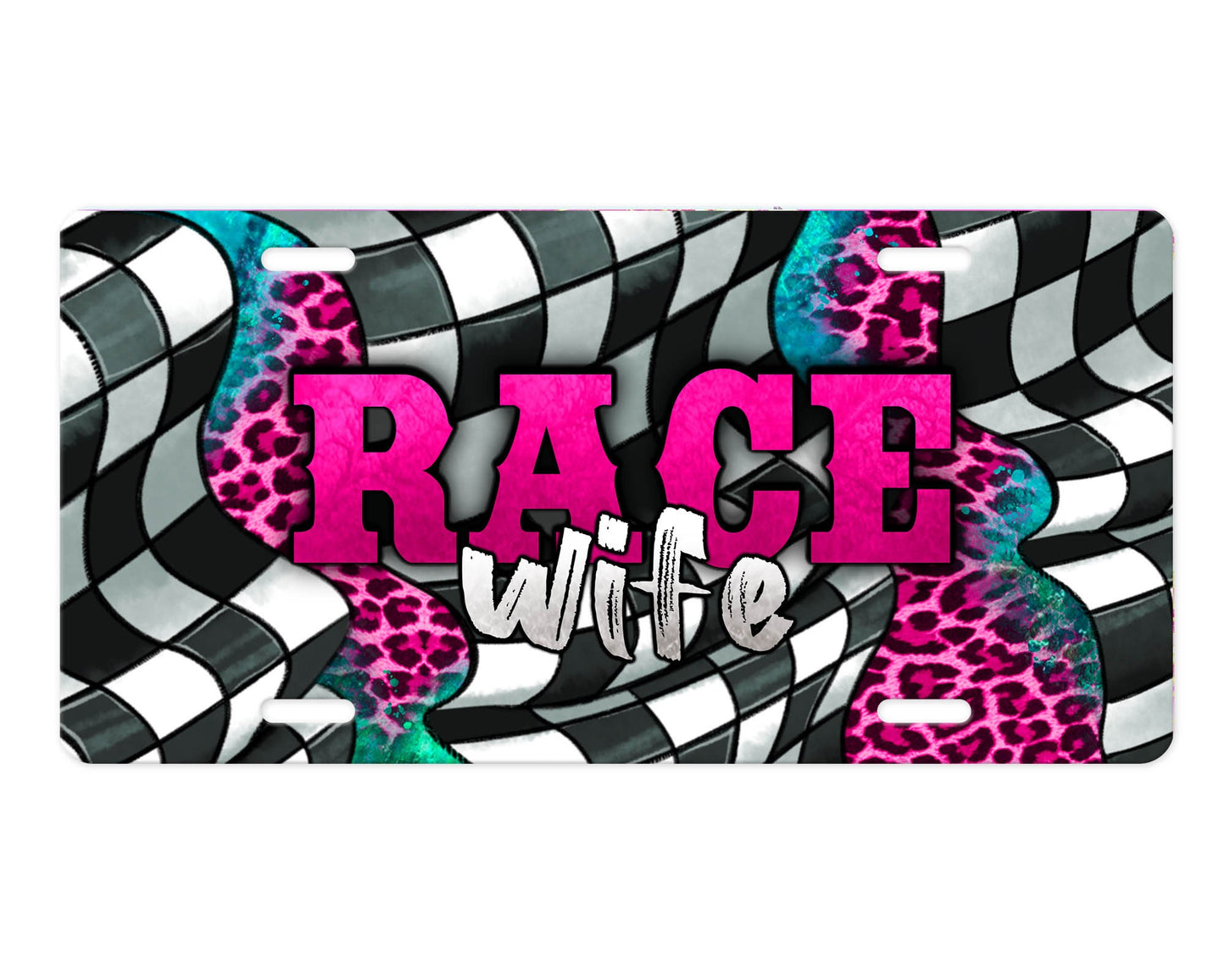 Race Wife Aluminum Front License Plate