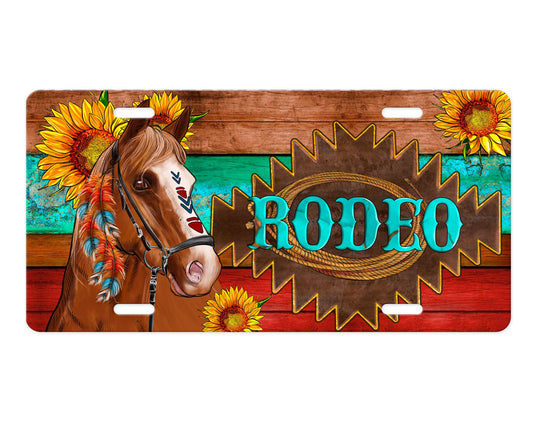 Rodeo Aluminum Front License Plate