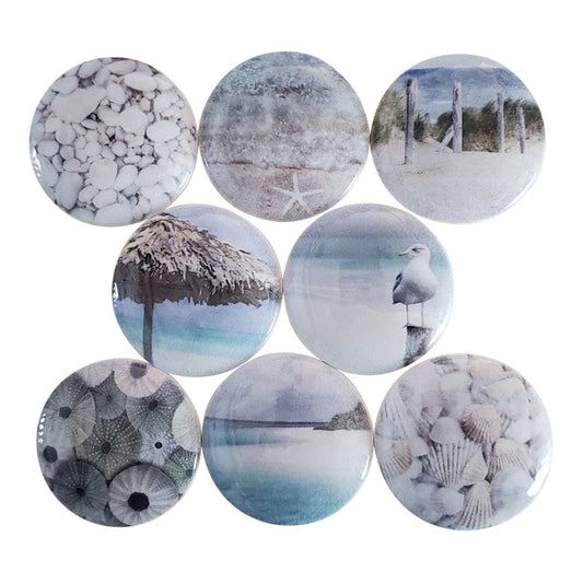 Set of 8 Tranquil Beach Coastal Cabinet Knobs