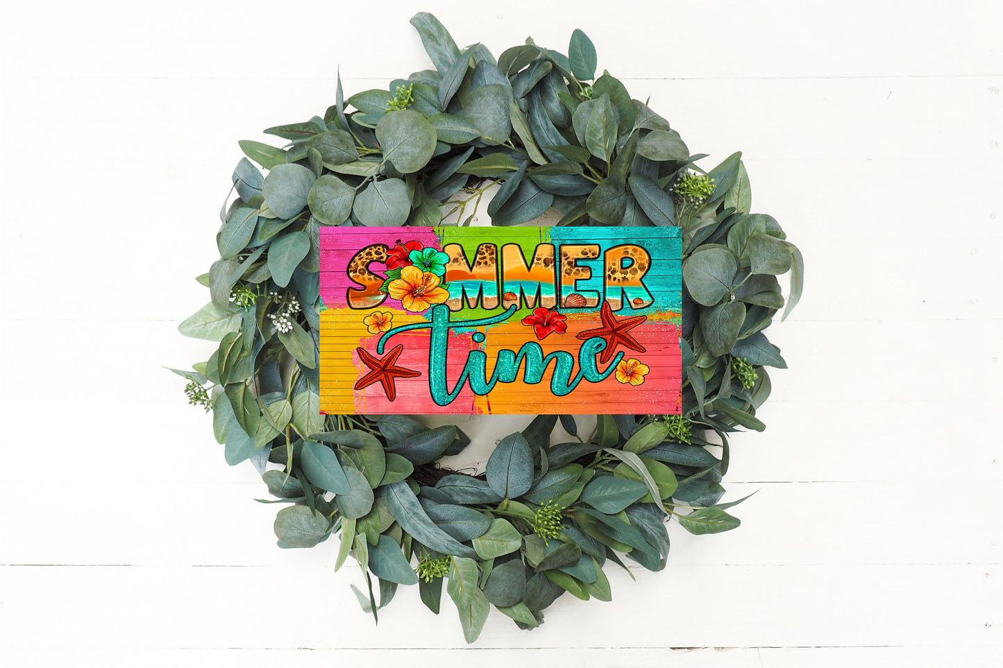 Summer Time Printed Handmade Wood Sign