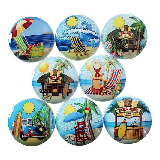 Set of 8 Tiki Bar on the Beach Cabinet Knobs