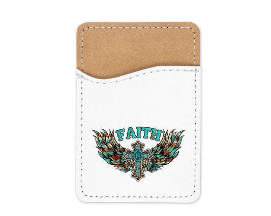 Faith Wings Phone Wallet Credit Card Holder