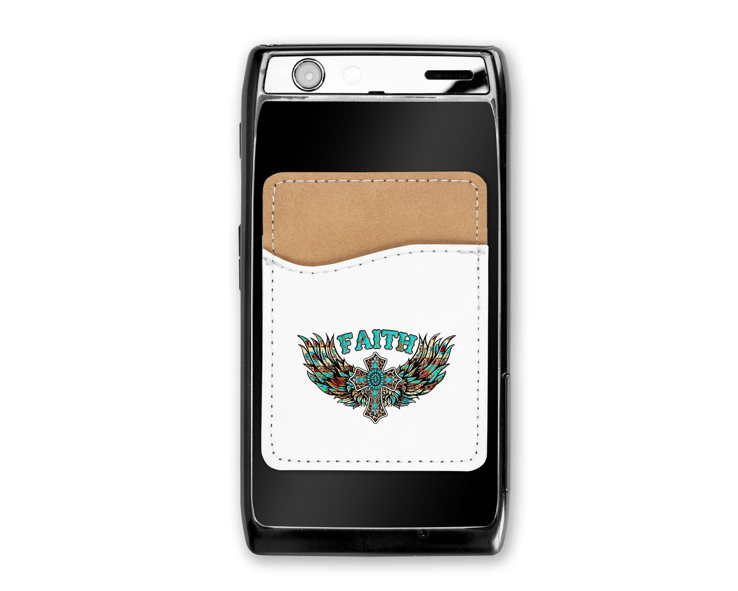 Faith Wings Phone Wallet Credit Card Holder