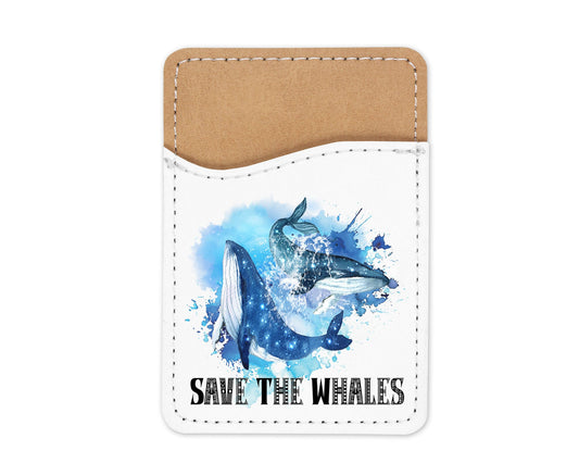 Save the Whales Phone Wallet Credit Card Holder