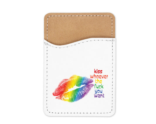 Kiss Whoever the F**k you Want Phone Wallet Credit Card Holder
