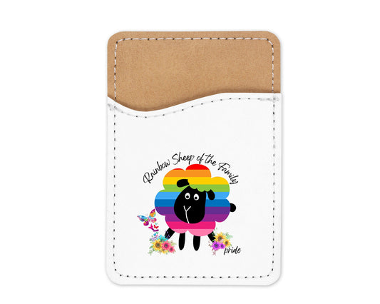 Rainbow Sheep of the Family Phone Wallet Credit Card Holder